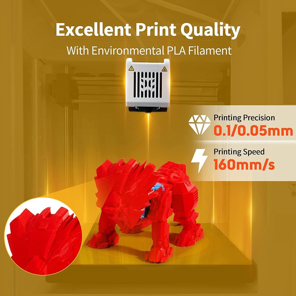 X-MAKER FDM 3D Printer Smart One-Key Printing High-Speed Fully Assembled G2Y2