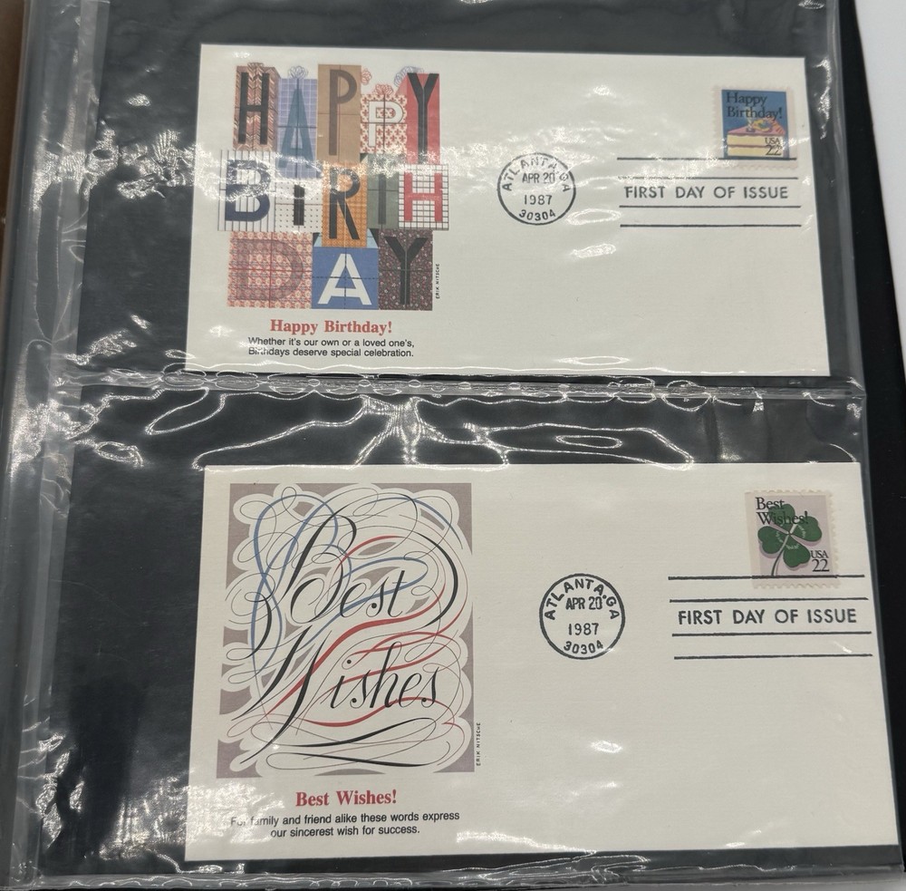 Commemorative First Day Issue Envelope/Postcard Collection Book ￼