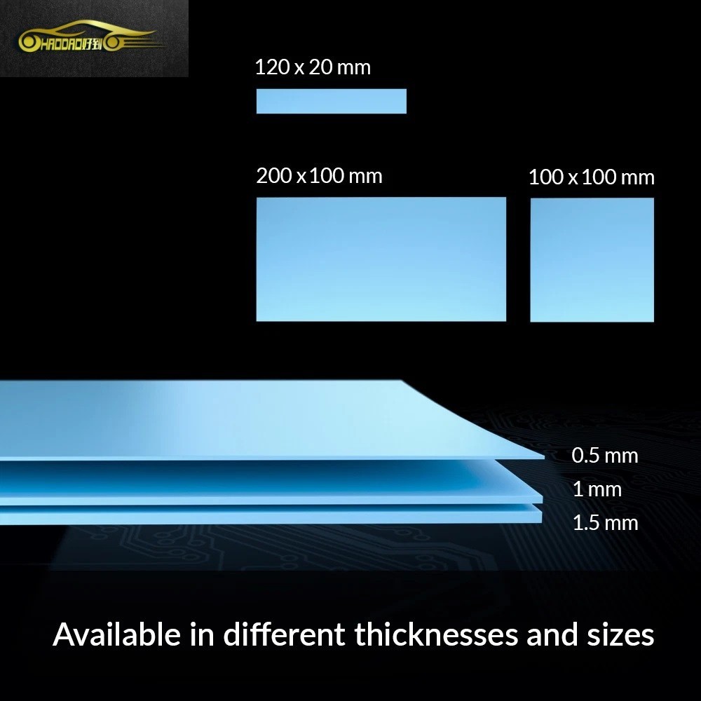 Electronic Components GPU CPU Thermal Conductive Silicone Heat Dissipation Pad