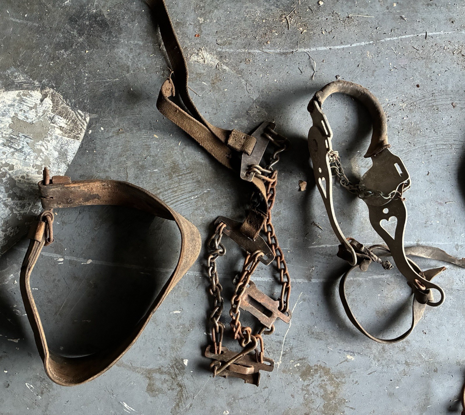 Vintage Horse Tack Blinders Bit Silester Hackamore