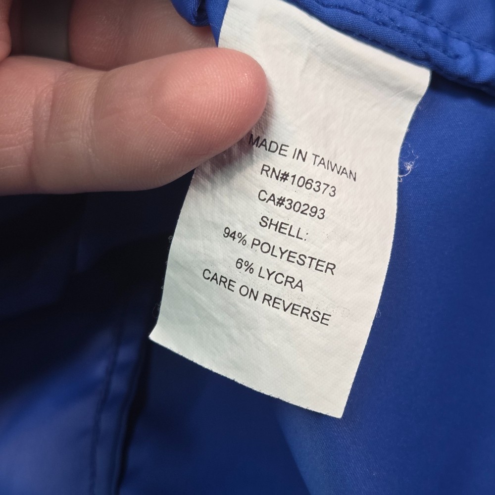 Zero Restriction Tour Series Golf Jacket Mens Large Blue Full Zip Performance