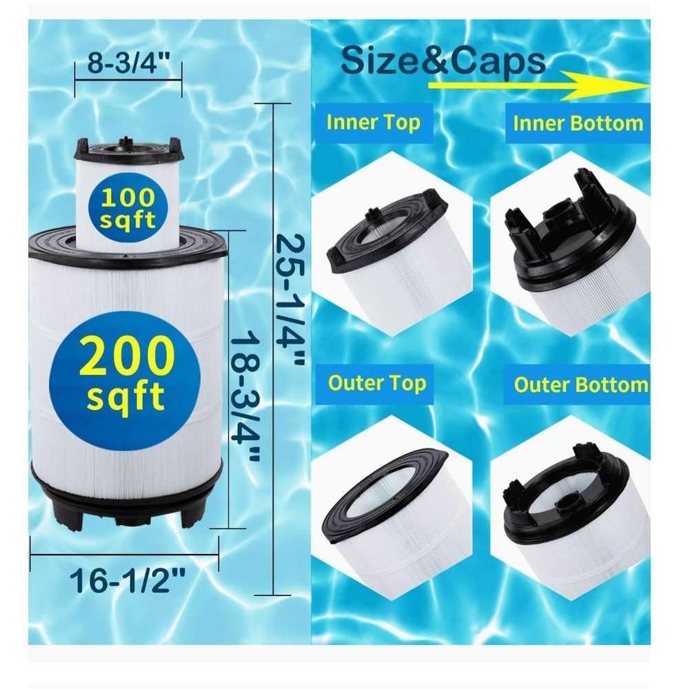 SV-System 3 Sta-Rite System 3 S7M120 Pool Filter Inner&Outer Replacement 25021