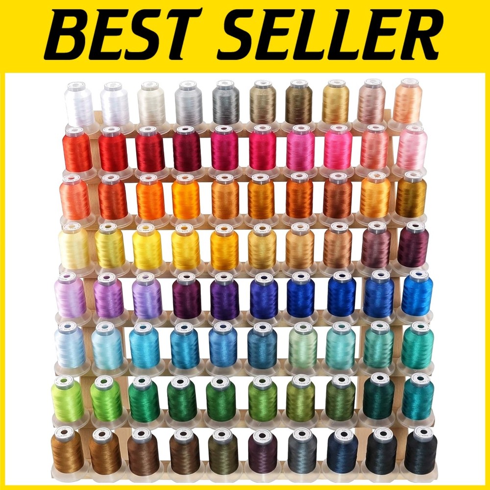 Polyester Embroidery Thread Kit - 80 Spools - Janome Colors