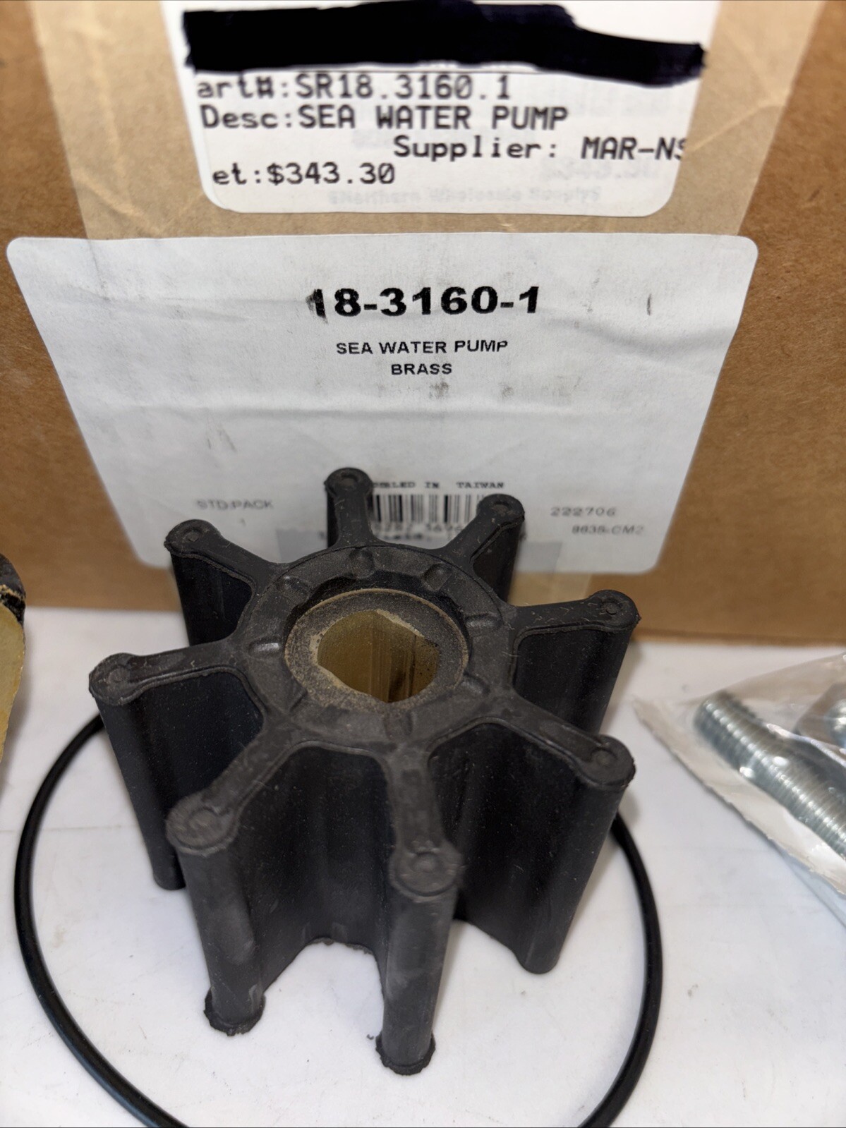 SIERRA 18-3160-1 NEW MERCURY MERCRUISER BRASS SEAWATER PUMP 46-862914A13 LOT B03