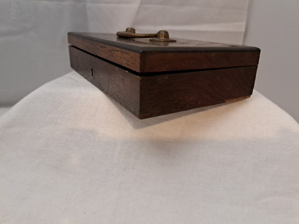 Antique Technical Mathematical Drawing Instruments Set Geometry in Wood Box