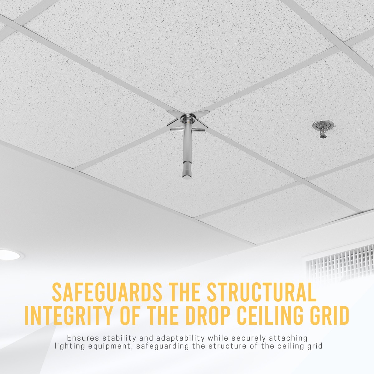 Flashpoint Drop Ceiling Scissor Clamp with Baby (5/8") Pin #DC-BP-S