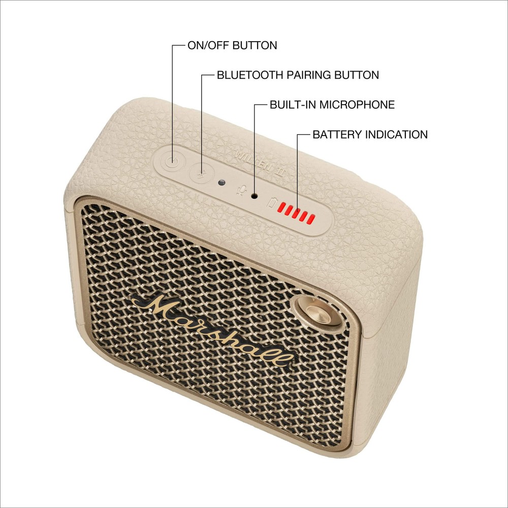 Marshall - Willen II Portable Bluetooth Speaker - Cream