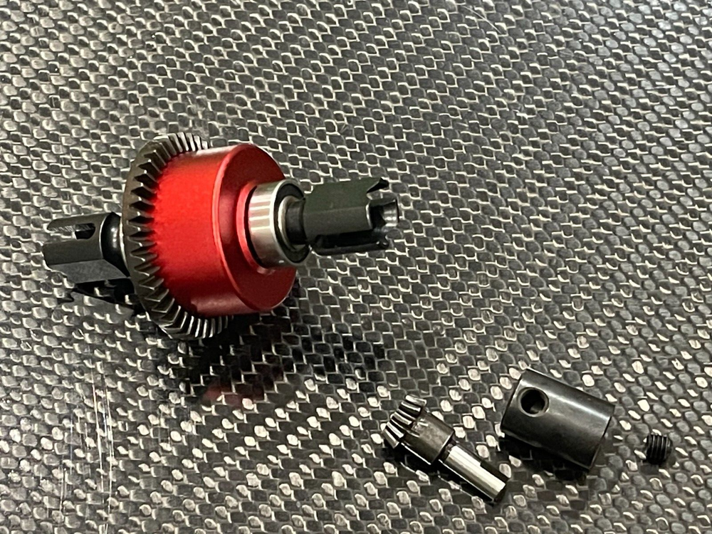 Front / Rear Differential Diff for Arrma Kraton Outcast 6s BLX Red