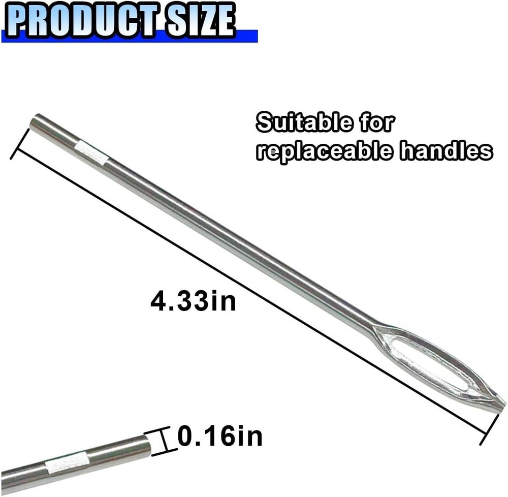 20 Pieces Replacement Split Eye Insertion Needle for Tire Plug Reamer Tool