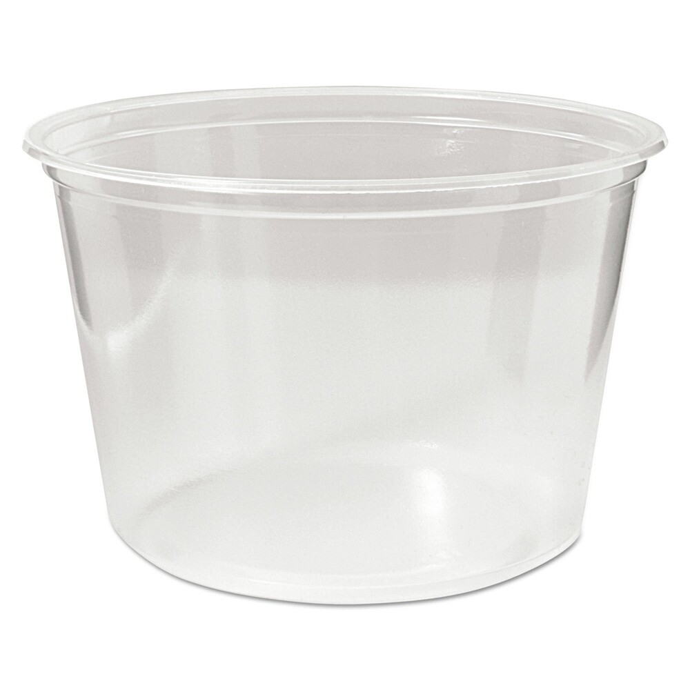 Fabri-Kal PK16SC 16 oz Microwavable Plastic Deli Containers - Clear (500/CT) New