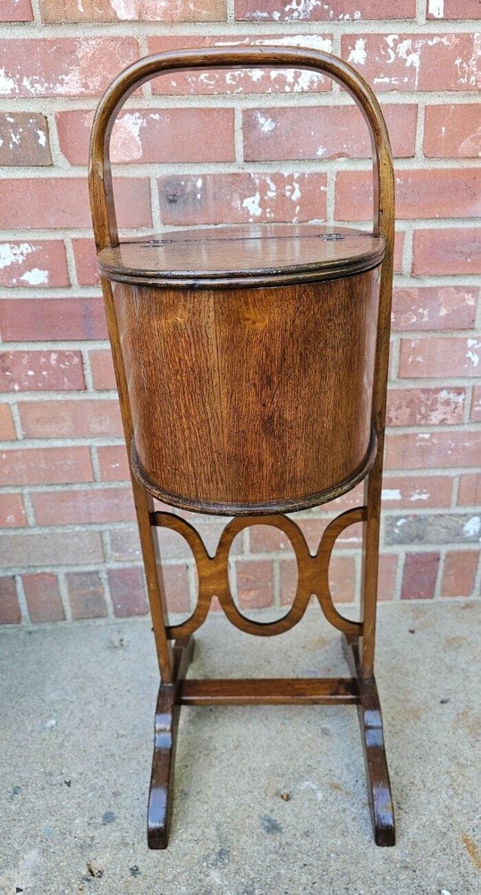 Antique Sewing Cabinet Stand Solid Mahogany