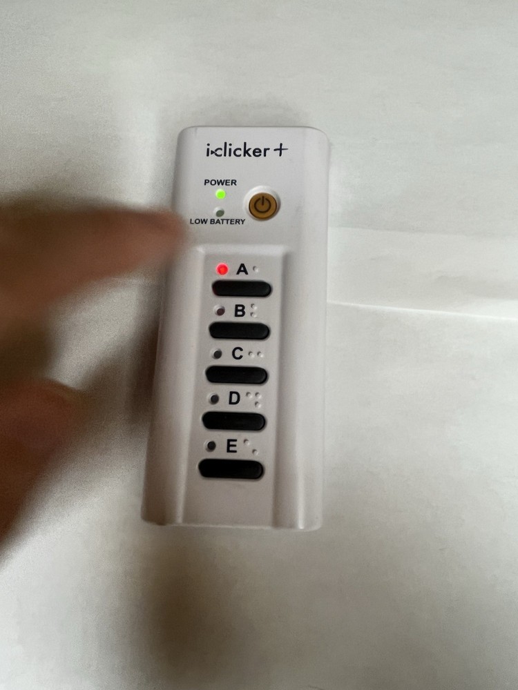 iClicker Plus RLR15 Student Classroom Response System Remote Control Unit WORKS