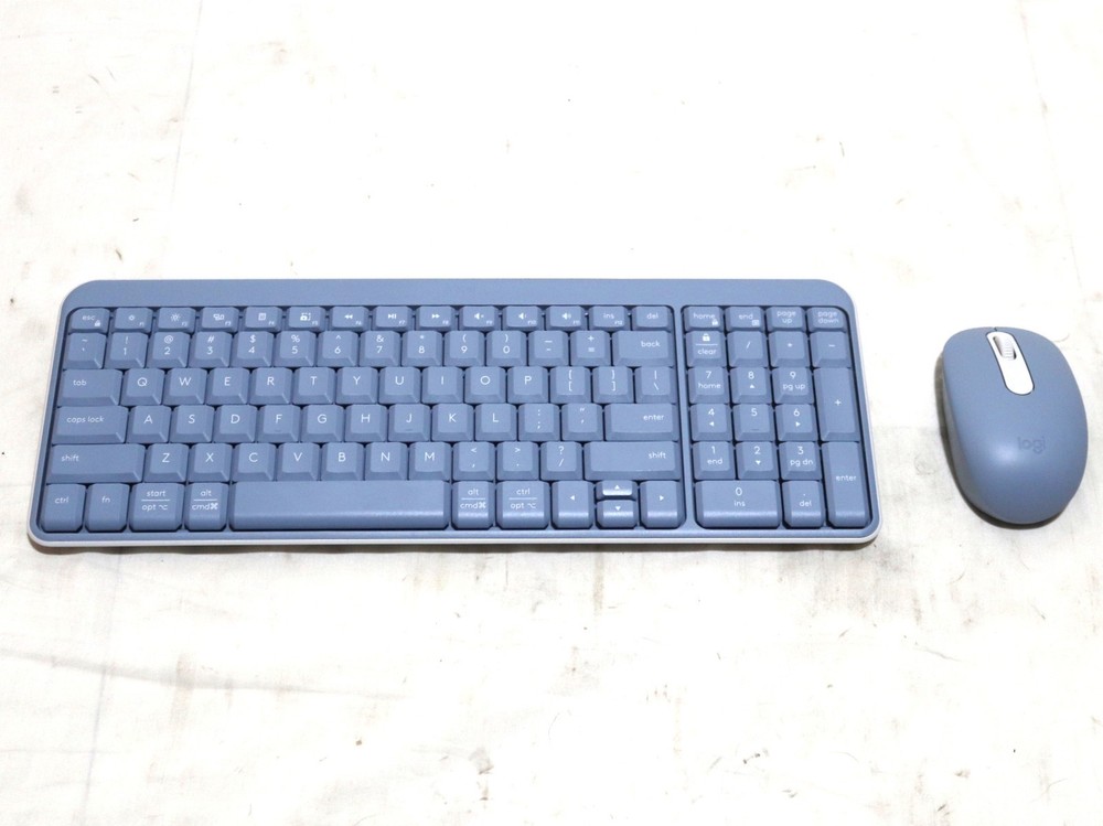 Logitech Compact Bluetooth Keyboard & Mouse Combo - Blue/Gray