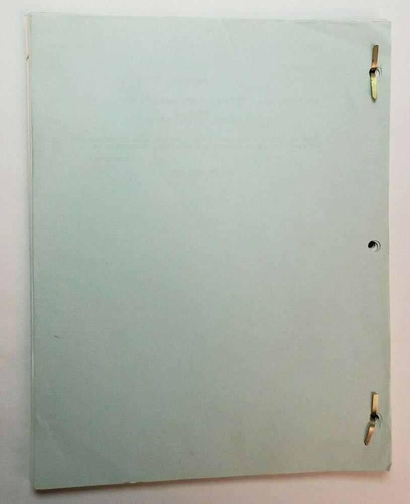 HUNTER / Mark Lisson 1990 TV Script, Fred Dryer "Deadly Encounters: Part 1"