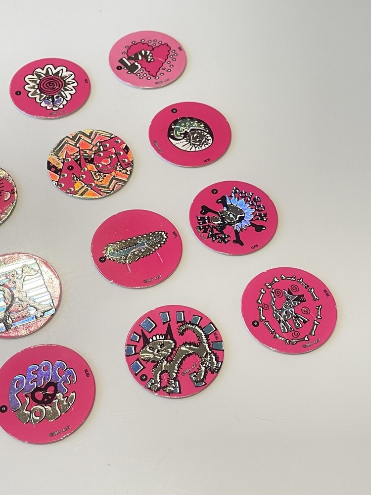 SET/20 POGS SGI 1995 Pink Foil Complete Series EUC