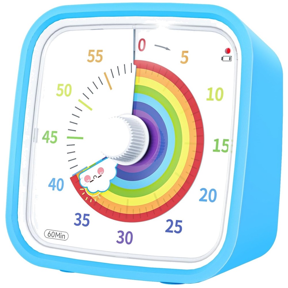 Rainbow Visual Timer for Kids and Adults