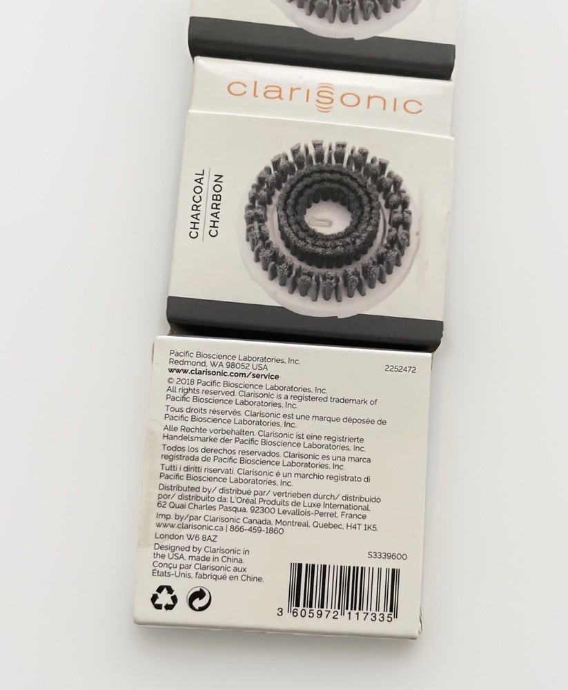 Clarisonic Charcoal Brush Head Replacement – Authentic Cleansing Refill New