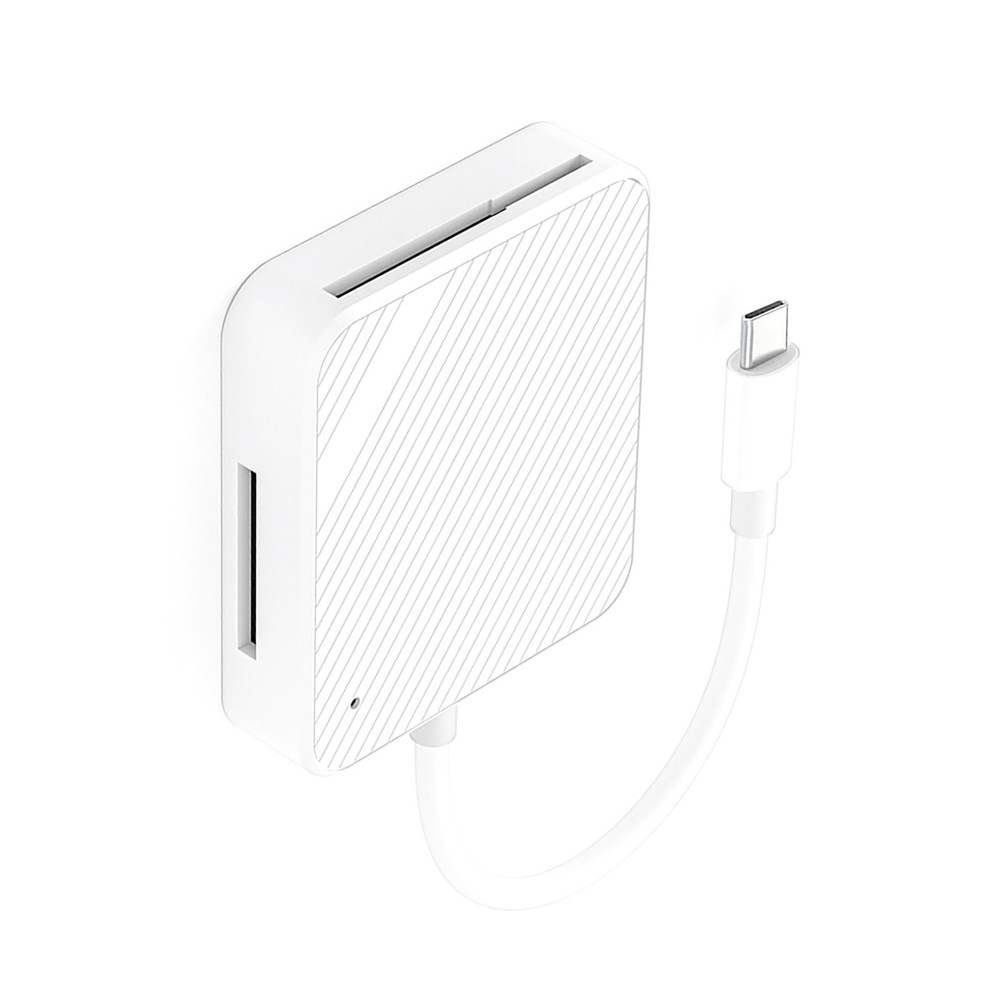 USB-C M2 SD SM XD Card Reader Compact Flash Reader 4-Slot Memory Card Adapter