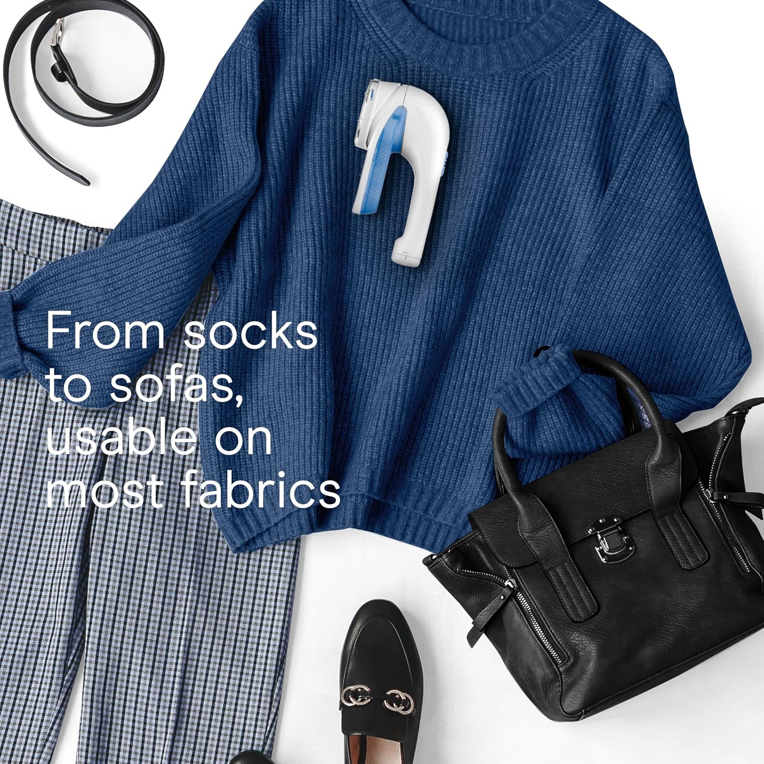 Conair Fabric Shaver and Lint Remover, Battery-Operated Portable Clothes Shaver