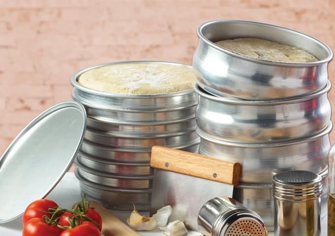 Winco Winware 48 Ounce Stackable Dough Pan 48 Ounce, Aluminum