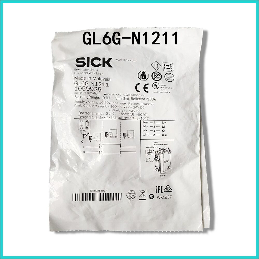 New In Box SICK photoelectric sensor GL6G-N1211 GL6G-P1211 Expedited Shipping