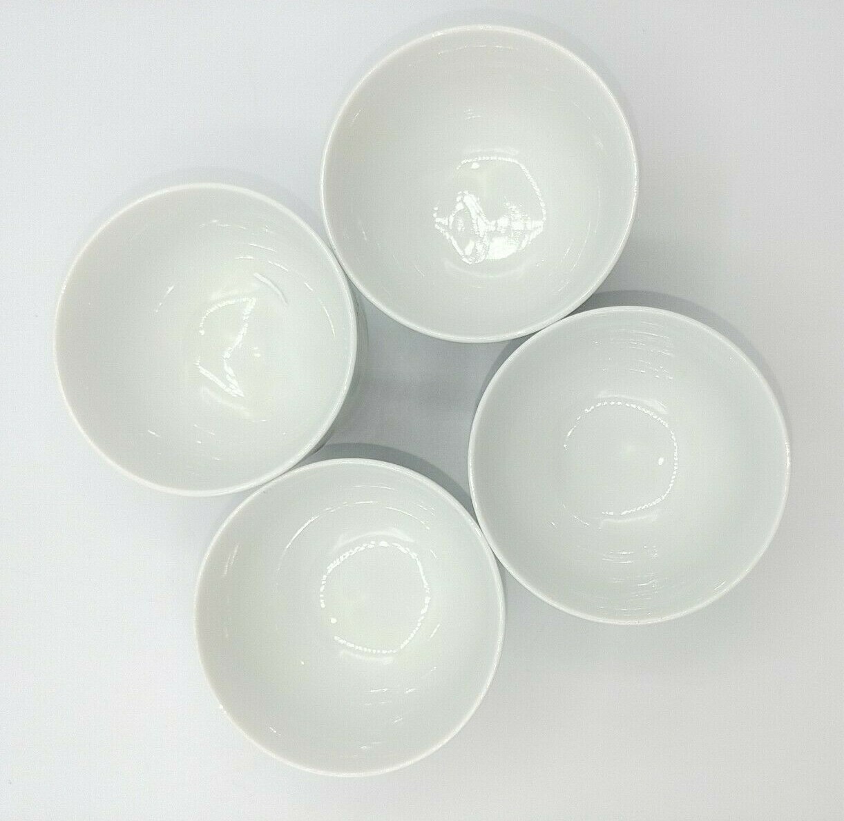 4 Small Rice Bowls 2 1/4" X 3 1/8" Diameter Look Retro? MCM?