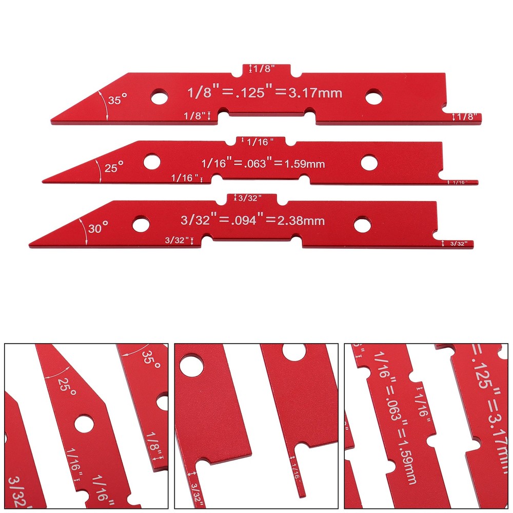 14 Pack Setup Blocks Precision Aluminum Height Gauge Router Table Setup Bars