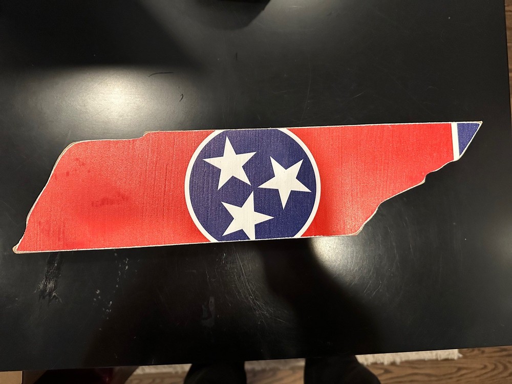 Tennessee State Decoration (flag in state shape)