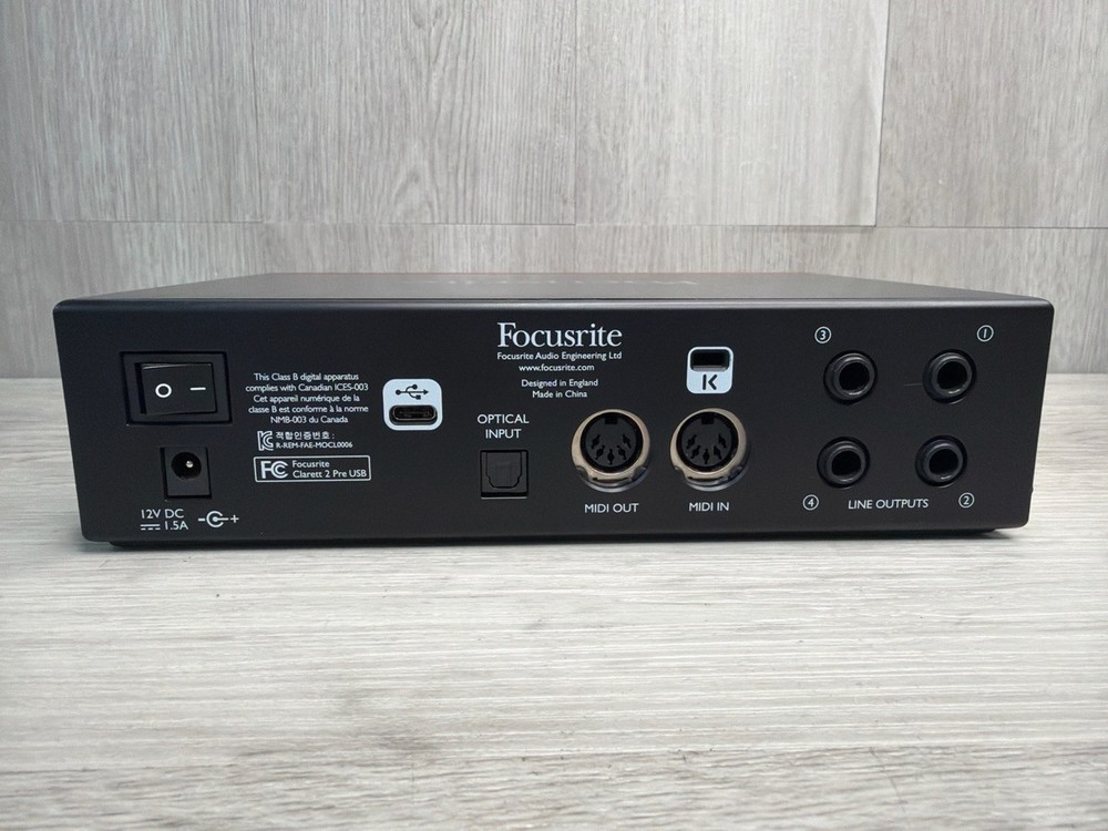 Focusrite Clarett 2 Pre USB Audio Interface (A1D030523)