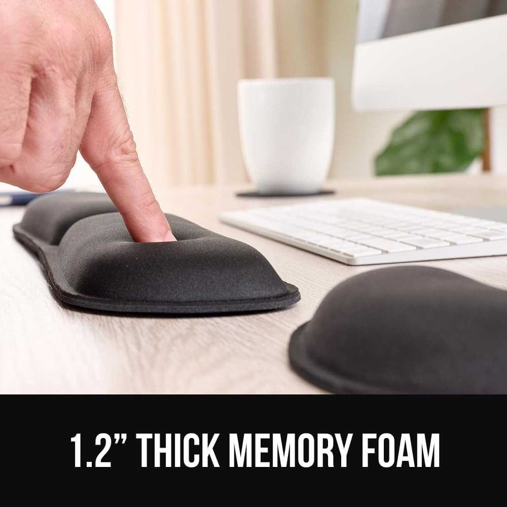 Silky Memory Foam Keyboard Wrist Rest for Computer and Mouse, Ergonomic Typing S