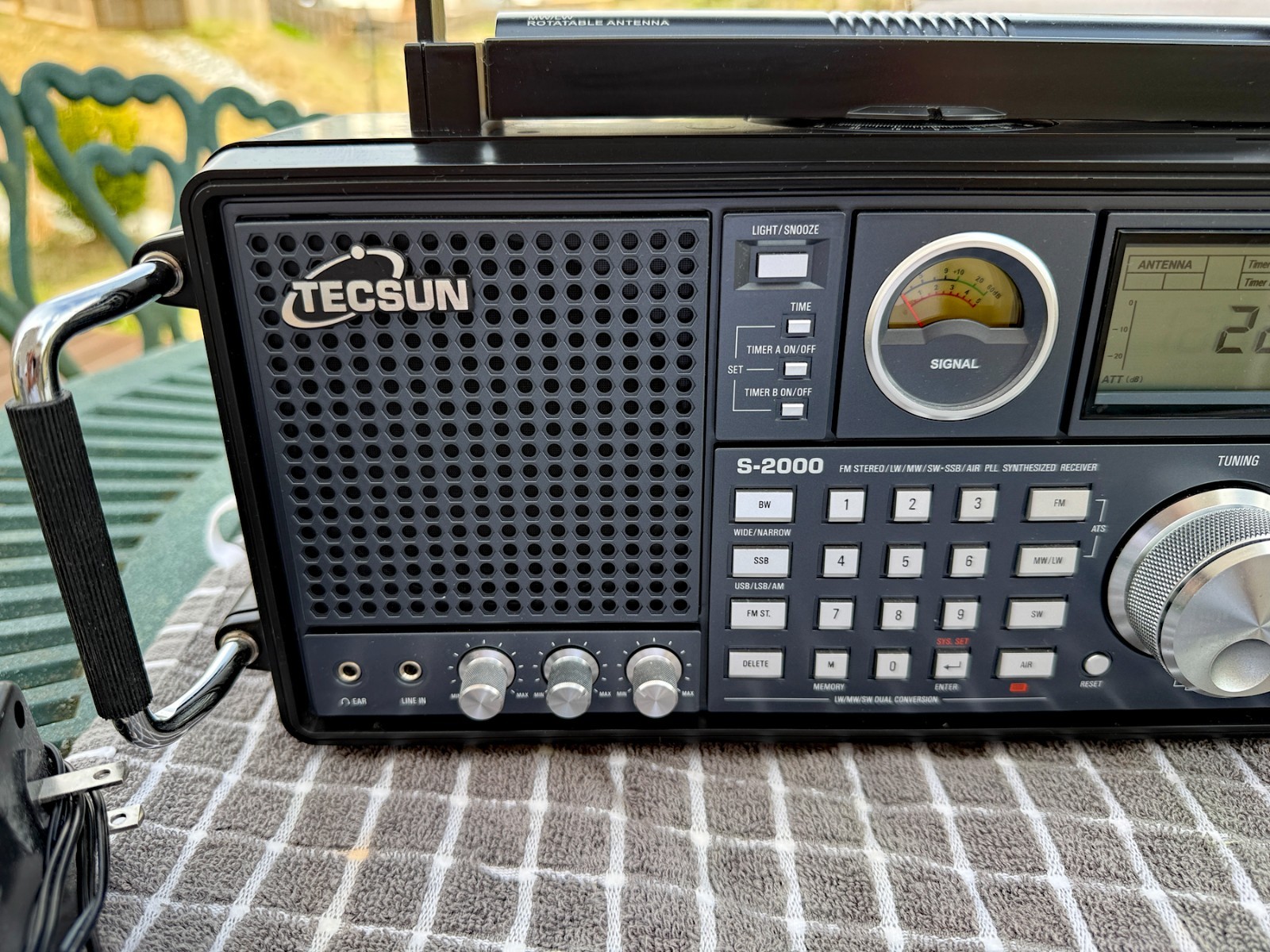 Tecsun S-2000 Shortwave Radio Receiver w/ Antenna – LW/MW/SW/FM/AIR