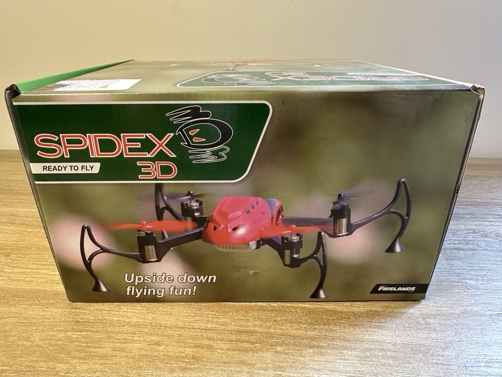 Spidex 3D RTF Micro Quad Drone Blue Ares RC Powers On Untested