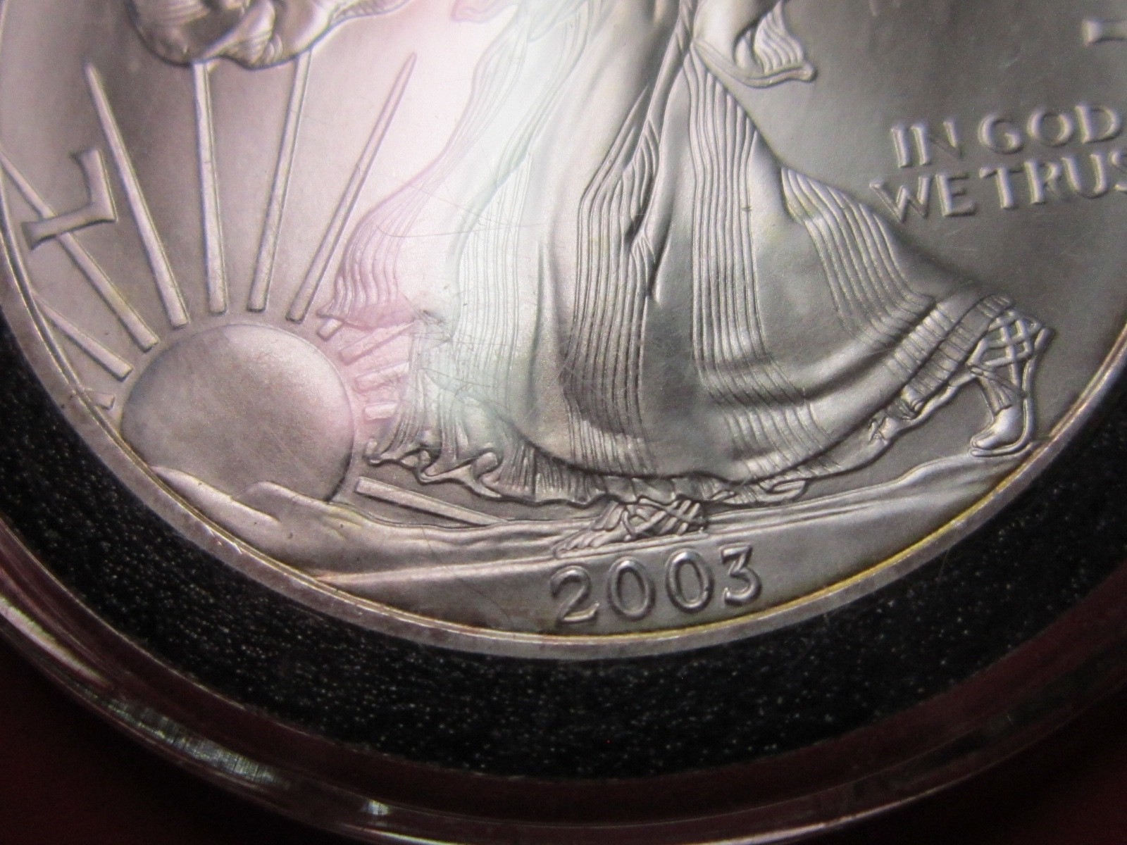 2003 American Silver Eagle 1 Ounce Gem Brilliant Uncirculated Coin See Photos