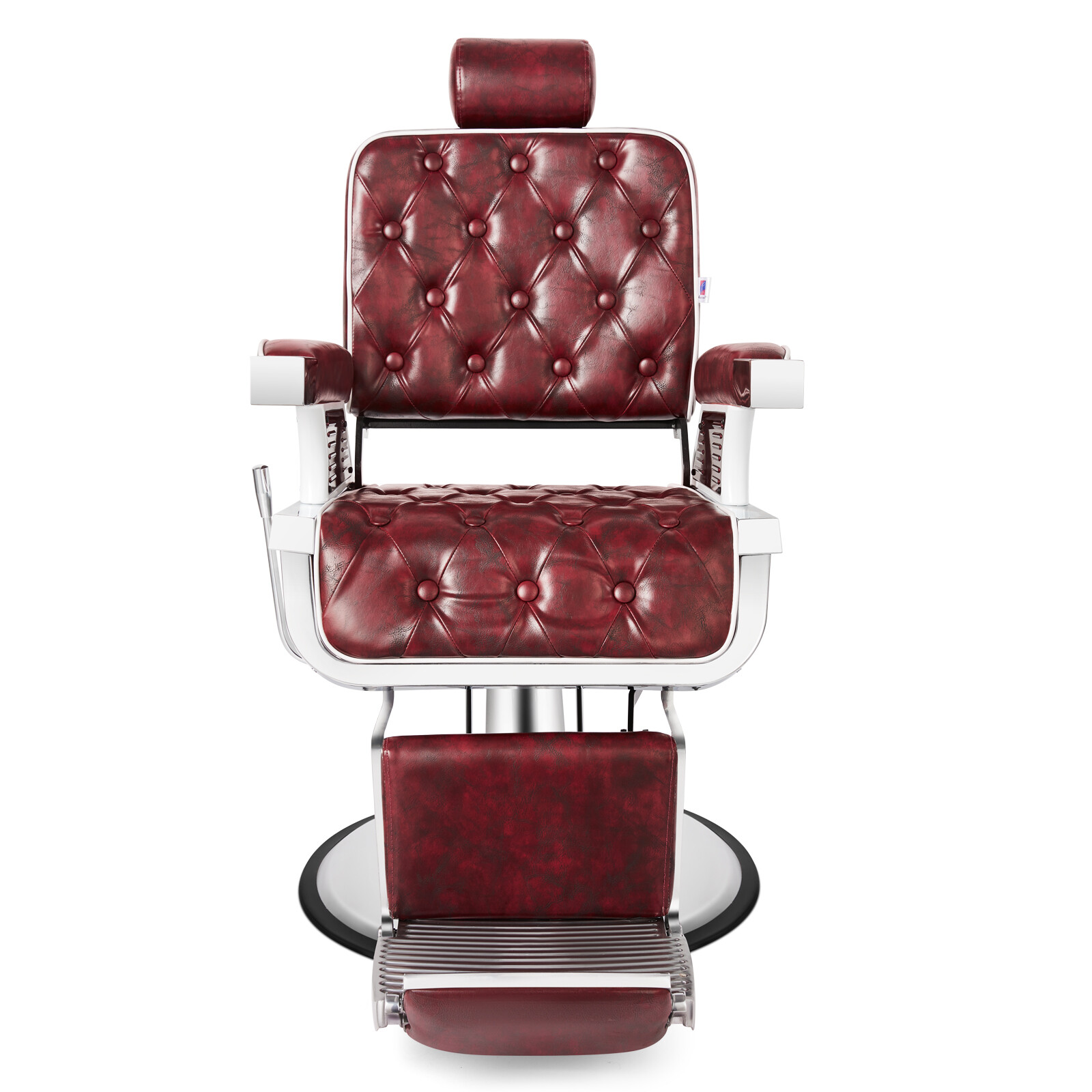 Red Vintage All Purpose Heavy Duty Hydraulic Recliner Barber Chair Salon Beauty