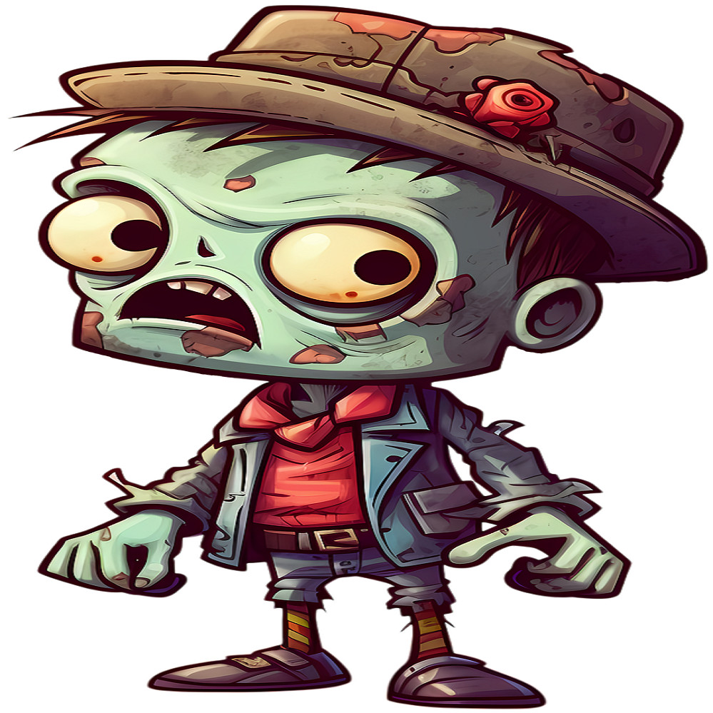 30 Custom Little Zombie Personalized Address Labels