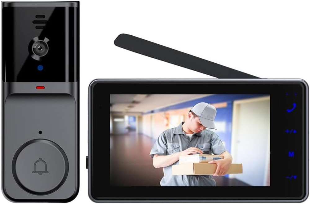 Wireless Doorbell Camera, 1080P HD, Two-Way Intercom, No Subscription Needed