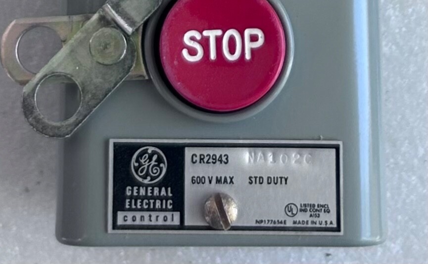 GE CR2943NA102C Push button START/STOP