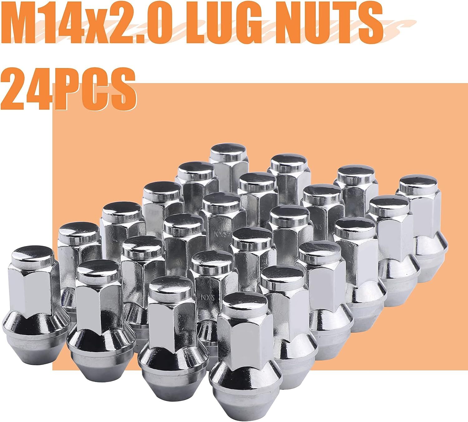 24 FORD OEM FACTORY CHROME 14X2 LUG NUTS FOR 2003-2014 F150 EXPEDITION NAVIGATOR
