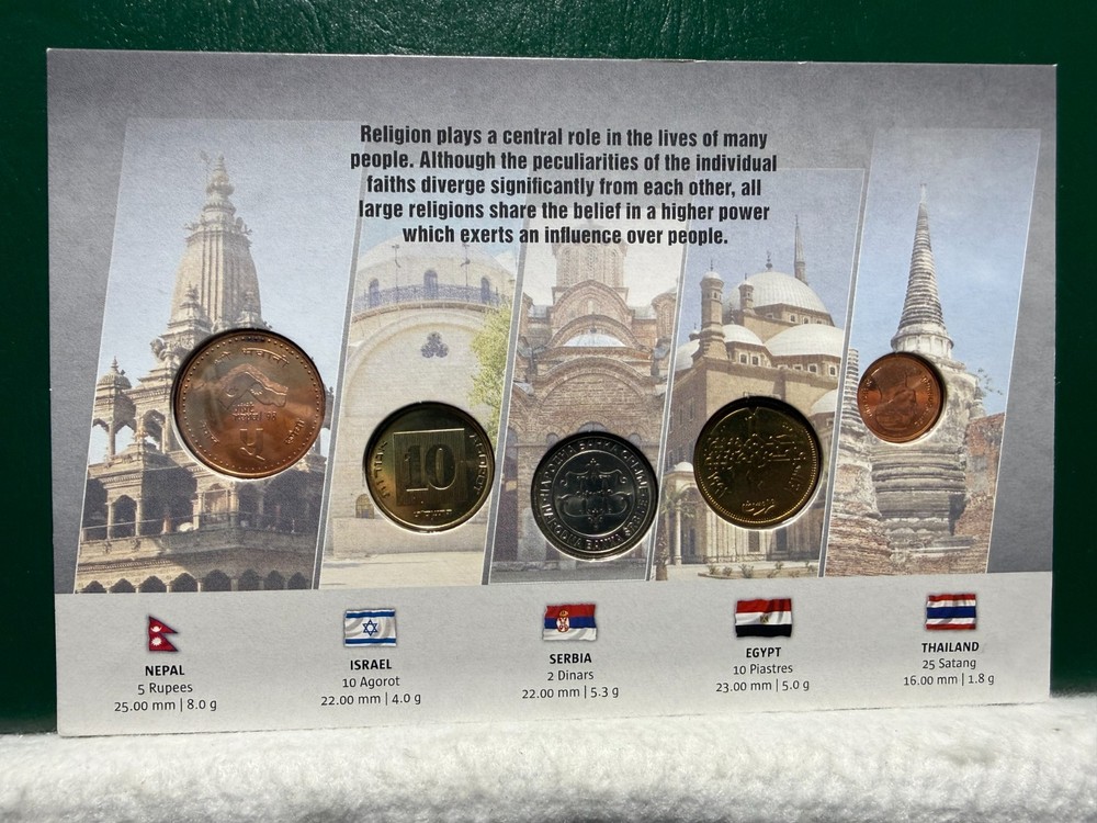 The five - five coins, one topic - Religions