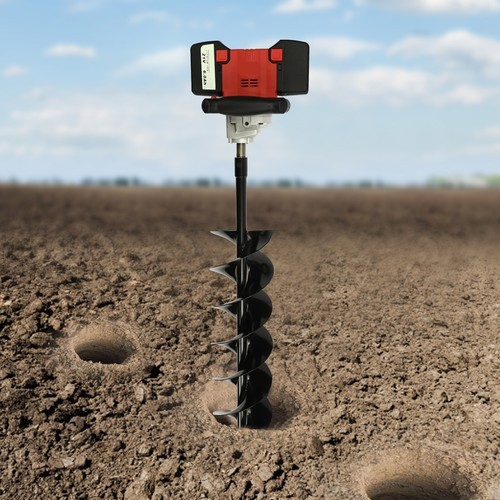 Post Hole Digger Electric Digger Floor Earth Auger Drilling Machine & Bit 2000W