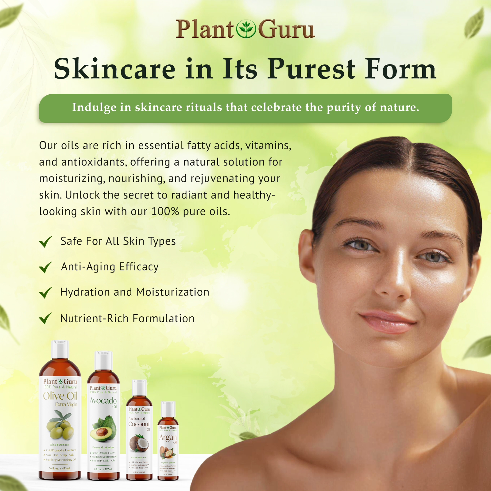 8 oz. Carrier Oil 100% Pure Natural Cold Pressed For Skin, Hair Growth, Massage