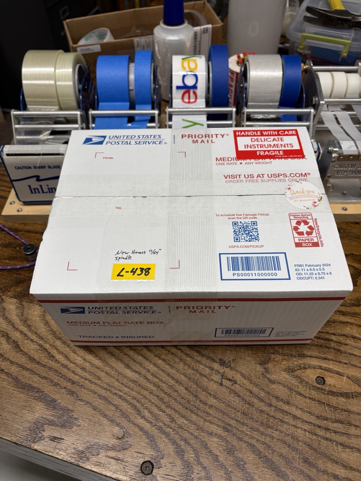 NEW HERMES 11/64” SPINDLE TESTED AND WORKS OILED AND READY TO CUT 46MM BOSS