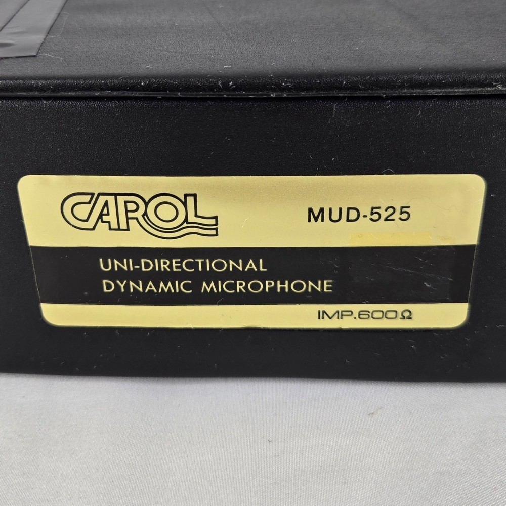 CAROL VINTAGE MUD-525 UNI-DIRECTIONAL DYNAMIC MICROPHONE – FULLY FUNCTIONAL