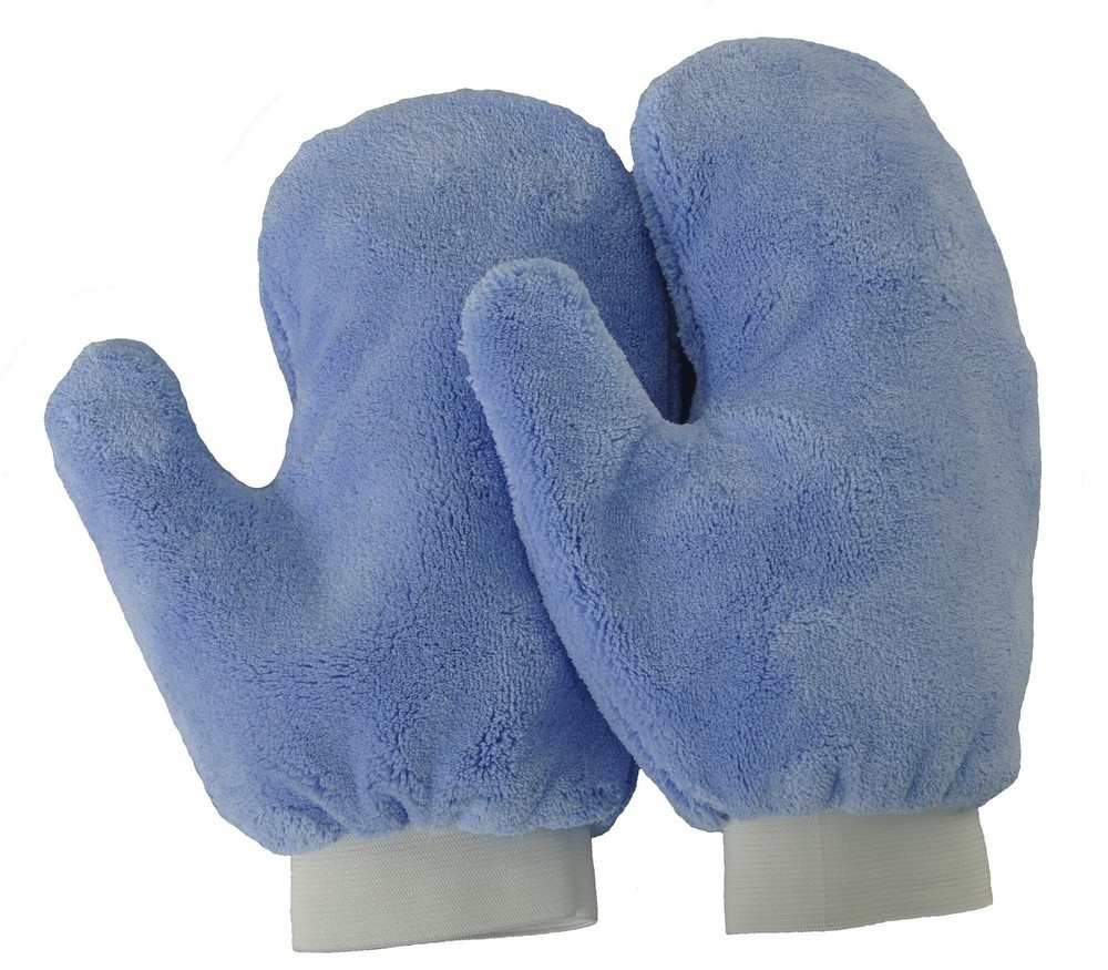 Eurow Microfiber Terry Weave Dusting & Polishing Mitt, Lint-Free, Scratch-Fre...