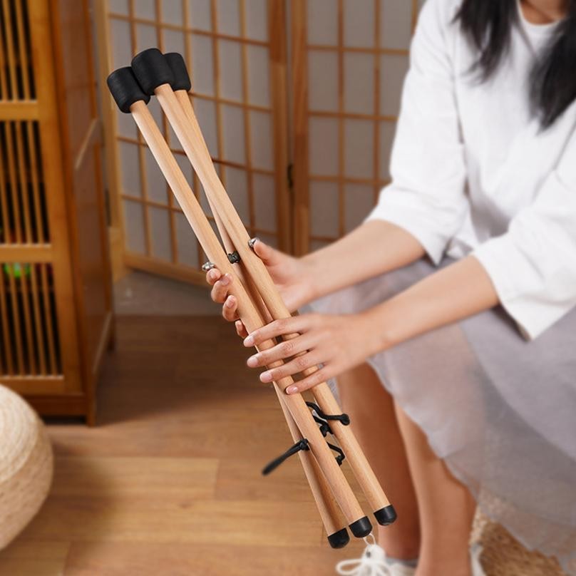 Handpan Stand, Tongue Drum Bracket Solid Wood Adjustable Tripod Structure Holder
