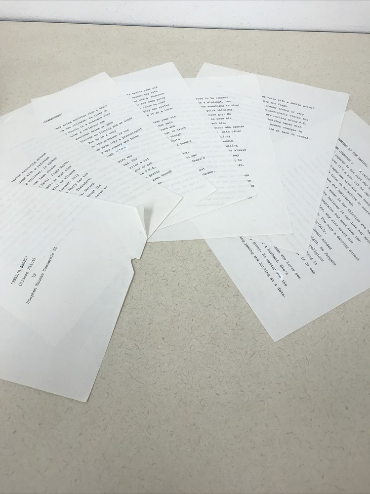 Vintage Script Hell’s Angel Sitcom Pilot Spec By Stephen Sustarsic