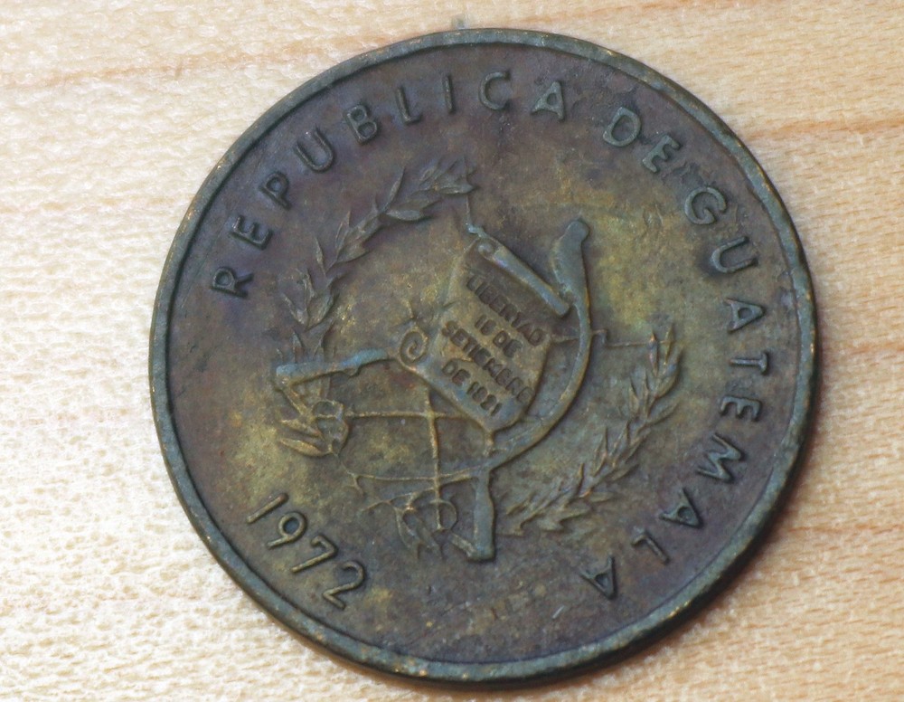 1972 Guatemala 1 Centavo