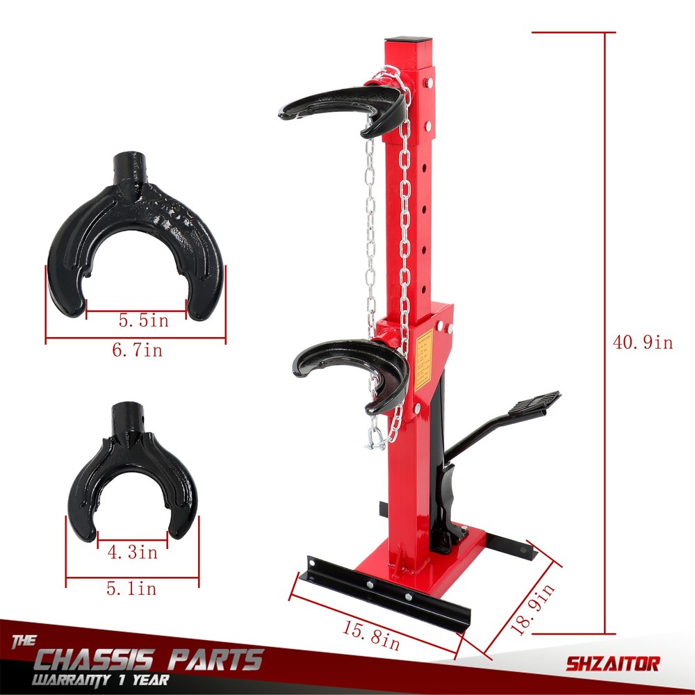 4.5Ton Coil Spring Compressor Auto Strut Hydraulic Compressor Removing Tool Red