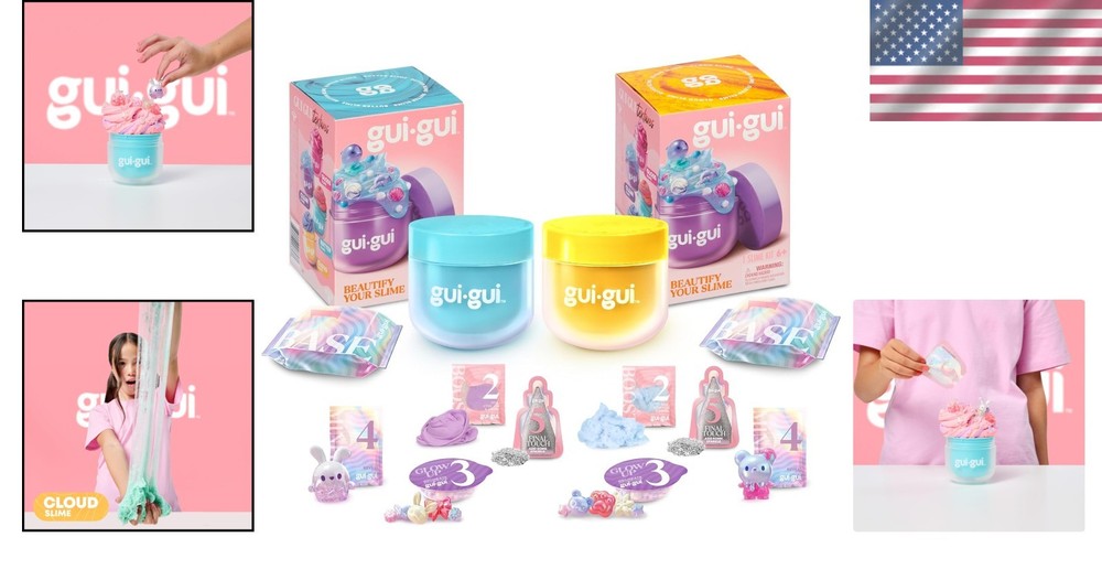 Engaging Slime Kit: DIY Butter & Cloud Scented Slime - 2-Pack Charm Bundle