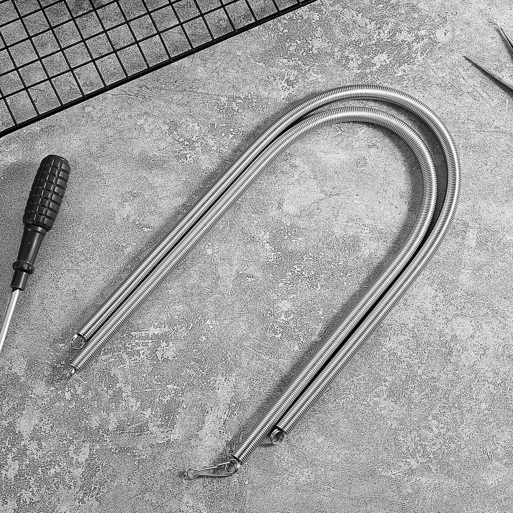 2PCS Screen Door Spring, 15 Inch Spring for Doors Universal Silver